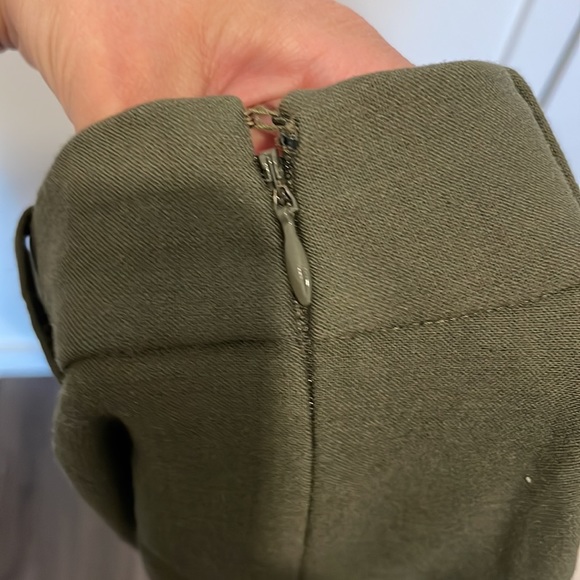 J. Crew Minnie Wool Blend Green Cropped Trouser - Picture 3 of 7